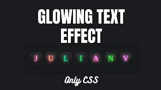 CSS3 Glowing Text Effect