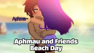 || Aphmau & Friends Beach day || Aphmau x Aaron || Gacha meme/trend || Aarmau ||