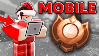 I Solo Queued RANKED On MOBILE.. 😭 (Roblox Bedwars)