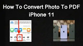 How To Convert Photo To PDF On iPhone 11