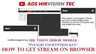 Hikvision DVR/NVR invalid encryption code error message