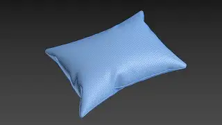 The process of creating a table pillow in 3ds Max