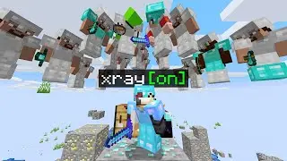 Minecraft Manhunt but I secretly used XRAY...