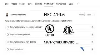 #141 Electrical Question of the Day NEC 410.6