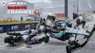 F1 24 𝗠𝗔𝗦𝗦𝗜𝗩𝗘 CRASH COMPILATION 💥