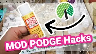 You Wont Believe How I Used DOLLAR TREE MOD PODGE To Make Genius DIYS! Krafts by Katelyn