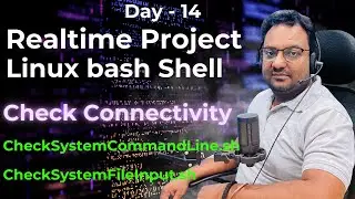 Day 14 | Linux Bash Shell Script Realtime Project Check System Connectivity | Handling User Input 🔥