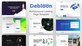 Debloon - Multipurpose Landing Page PSD Template | Themeforest Website Templates and Themes