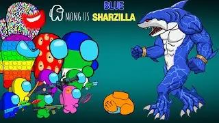 어몽어스 VS BLUE Sharkzilla | FUNNY AMONG US ANIMATION