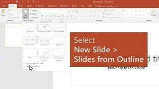 Import a Microsoft Word Outline into a PowerPoint