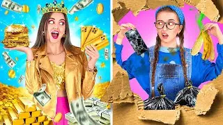 RICH VS POOR STUDENT || Funny School Situations and DIY Hacks by 123 GO! GLOBAL