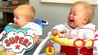 Baby Twins Playing with Their Big Sister 👶🧒😂