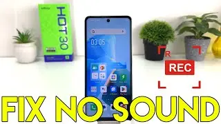 How to enable sound for screen recording in Infinix Hot 30 | No Sound