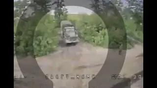 FPV Drones Destroy Multiple Russian Supply Trucks