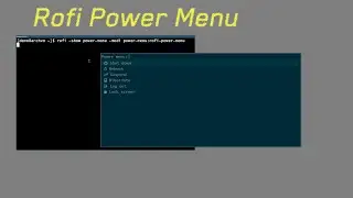 Arch Linux Rofi Power Menu Setup step by step guide 100% working