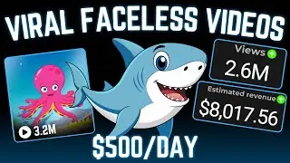 How To Make Viral MONETIZABLE Faceless Kids Animation Videos ($500/Day)