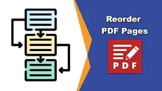 How to reorder pages in a pdf document and save it in PDF XChange Editor