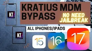 🔥🔥MDM BYPASS WITHOUT JAILBREAK 🔥🔥[iPhones-iPads] || KRATIUS WINDOWS TOOL ||