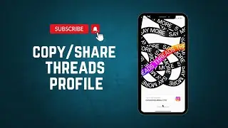 How to Copy & Share Threads Profile Link (step by step)