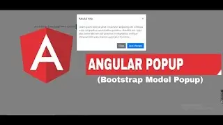 Model Popup open and close with Angular | #Angular #popup #model #BootStrap #jquery