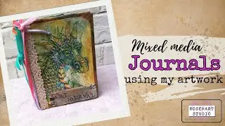 My first journals - Art journals, junk journals, dragon journals