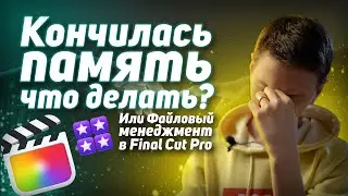 Что делать, когда закончилась память или Файловый менеджмент в FCPX