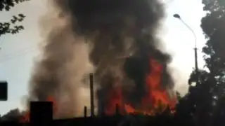 горит пекарня в Балаклее