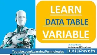 UiPath Tutorial || Day 42 : Data Table Variables