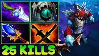 25 Kills Slark Dota 2 !! Slark Dota 2 Safelane Carry Meta Pro Gameplay Build Guide 7.37