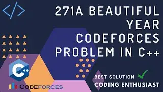 271A  beautiful year codeforces problem in c++ | beautiful year codeforces solution