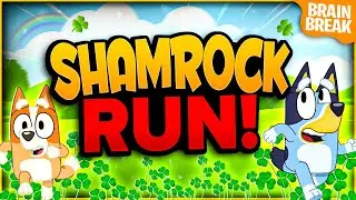 Shamrock Run | St Patrick's Day Brain Break | St Patrick's Day Games For Kids | GoNoodle