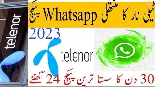 telenor whatsapp package monthly, telenor monthly internet packagell Telenor Free whatsapp Code 2023
