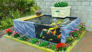 Super easy and cheap KOI aquarium for your home | DIY aquarium ideas