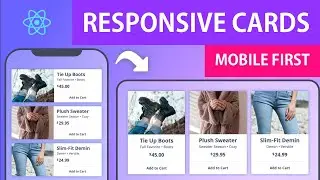 Responsive React Cards | Mobile First Shopping Cards