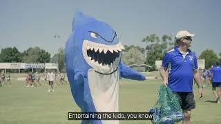 3 Cheers for Volunteers: Shredder the Shark mascot