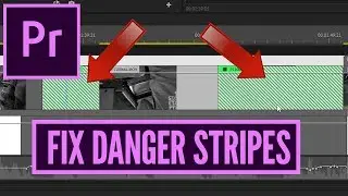 How To FIX Danger Diagonal Stripes in Premiere Pro CC