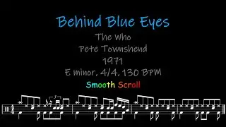 Behind Blue Eyes, Chords, Lyrics and Timing