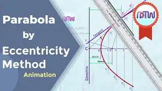 Parabola By Eccentricity Method | Parabola by directrix focus method.