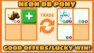 13 OFFERS FOR *NEW* NEON DARK BROWN PONY!! LUCKY WIN!!😱😱 Rich Servers Adopt me