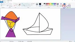 Simple Basic Drawing and Painting in Paint Software