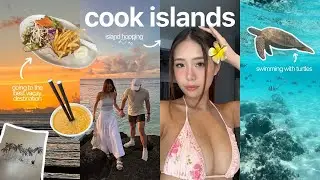 Cook Islands Travel Vlog 🌴 swimming with turtles, island hopping, food tour, Raratonga & Aitutaki