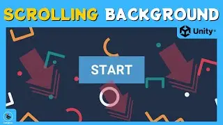 How to MAKE a SCROLLING BACKGROUND in UNITY #unity  #gamdev #unitytutorial