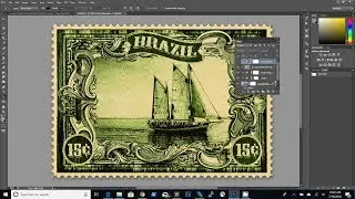 How To Make a Stamp in Photoshop | Vintage Postage Stamp Photoshop Tutorial