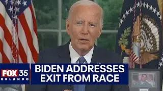 President Joe Biden addresses nation after dropping 2024 reelection bid