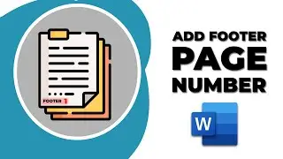 How to add both footer and page number in word