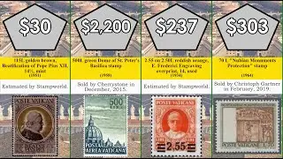 37 most expensive, valuable and rare Vatican stamps