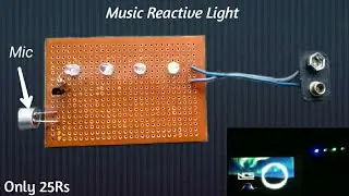 Music Reactive Light 😍 Easy To Make 🥰 Only 25Rs...