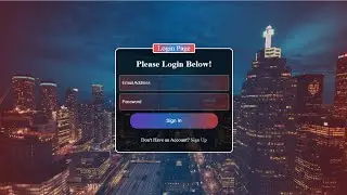 How to Create a Login and Sign Up Page Using HTML and CSS