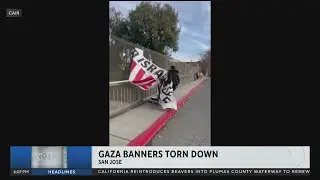 Hate-crime charges pursued in San Jose pro-Gaza banner thefts