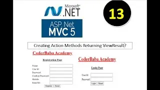 asp.net mvc 13 Creating Login and Registration Pages in ASP.NET MVC | CoderBaba | with code